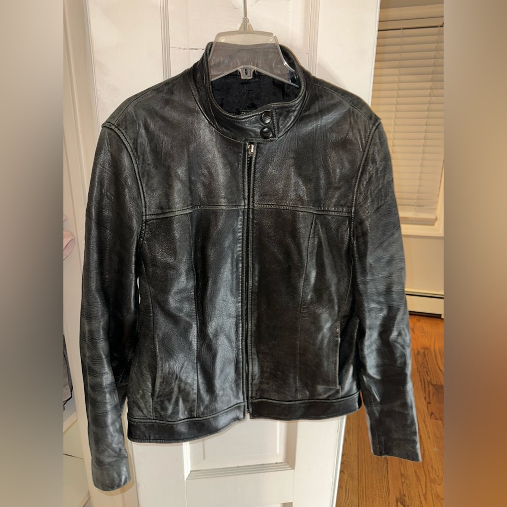 italian Mens Worn Leather Jacket